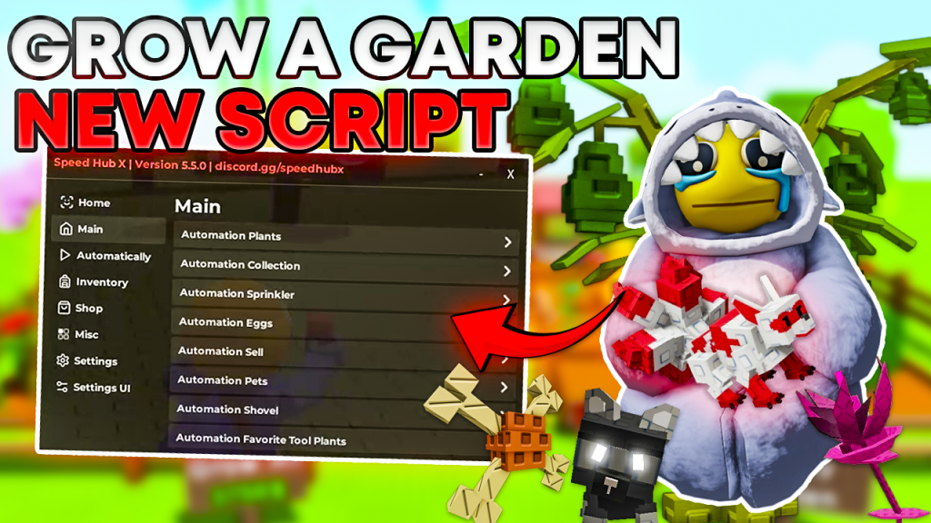 [UPDATED] Grow a Garden Script | Full Auto GUI: Seed Pack, Fruit Collector, Pet Spawner, Sell & More