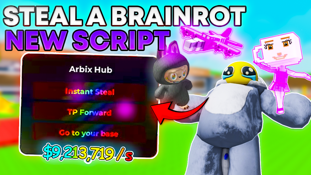 [UPDATED] Steal a Brainrot Script (NO-KEY) | Instant Steal, TP Forward, Go to Base